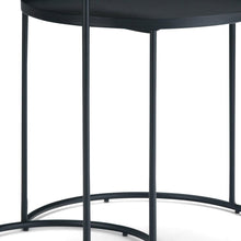 Load image into Gallery viewer, Metal Round End Table (Set of 2) - Black
