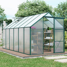 Load image into Gallery viewer, Polycarbonate house Raised Base And Anchor Aluminum Heavy Duty Walk-In houses For Outdoor Backyard In All Season