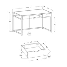 Load image into Gallery viewer, Computer Desk For Home Office, Laptop, 1 Storage Drawer, Contemporary & Modern