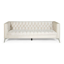 Load image into Gallery viewer, Contemporary 3 Seater Sofa With Button Tufting
