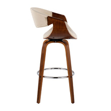 Load image into Gallery viewer, Curvini Mid - Century Modern Fixed Height Barstool With Swivel (Set of 2)