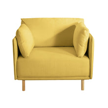 Load image into Gallery viewer, Modern Upholstered Accent Chair With Soft Cushions, Sleek Armrest Design