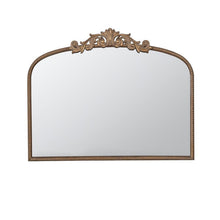 Load image into Gallery viewer, 31" Arch Iron Framed Accent Mirror - Gold