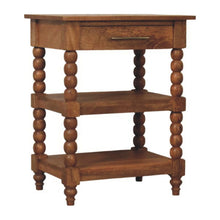 Load image into Gallery viewer, Solid Wood Wood End Table With Drawer Shelf (719335) - Brown