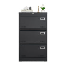 Load image into Gallery viewer, Filing Cabinet Lateral File Cabinet 3 Drawer, Locking Metal File Cabinets Three Drawer, Office Filing Cabinet With Lock Drawers For Home Office