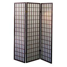 Load image into Gallery viewer, Folding Three Panel Screen Room Divider (469139) - Brown