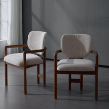 Load image into Gallery viewer, Upholstered Arm Dining Chairs (Set of 2)