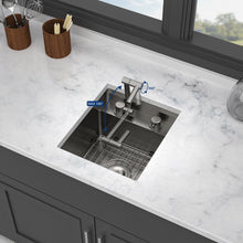 Load image into Gallery viewer, Modern Undermount Bar Sink With Folding Faucet