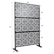 Load image into Gallery viewer, Outdoor & Indoor Metal Freestanding Decorative Privacy Screen