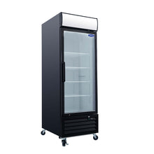 Load image into Gallery viewer, Glass Door Merchandiser Freezer Swing Door Commercial Reach-In Display Freezers With LED Top Panel Upright Freeze Storage