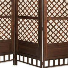 Load image into Gallery viewer, Folding Three Panel Screen Room Divider (415094) - Brown