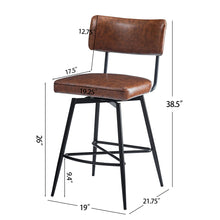 Load image into Gallery viewer, Retro Swivel Counter Stools (Set of 2)
