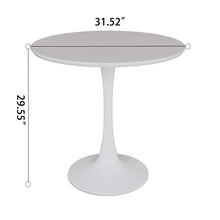 Load image into Gallery viewer, Round Dining Table Set With Tulip Design And 2 Chairs