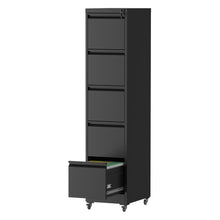Load image into Gallery viewer, Drawer Metal Locking Vertical File Cabinet With Wheels Heavy Duty Lockable Storage