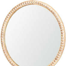 Load image into Gallery viewer, 30" Solid Beaded Round Framed Accent Mirror - Natural