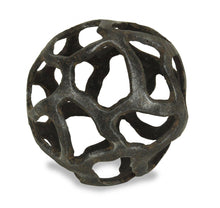 Load image into Gallery viewer, Abstract Decorative Orb - Natural / Black