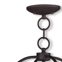 Load image into Gallery viewer, 15" Four Light Metal Dimmable Chandelier With Shades - Bronze