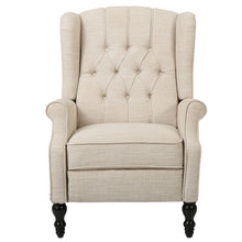 Load image into Gallery viewer, Armchair Recliner With Pushback Mechanism And Wingback Design