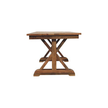 Load image into Gallery viewer, Solid Wood Trestle Base Dining Table - Brown