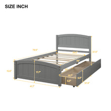 Load image into Gallery viewer, Platform Bed & Headboard, Footboard And Wood Slat Support