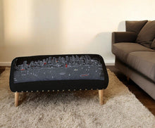 Load image into Gallery viewer, Wool 38" Ottoman - Brown / Gray