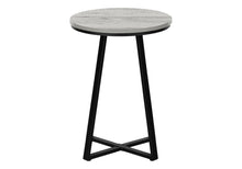 Load image into Gallery viewer, 22" Round End Table - Black And Gray
