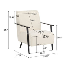 Load image into Gallery viewer, Modern Lounge Chair With Polyester Upholstery