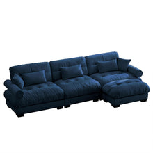 Load image into Gallery viewer, Super Comfort Oversized Modular Sectional Sofa With Movable Ottoman
