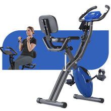 Load image into Gallery viewer, Exercise Bike Folding Stationary Bikes For Home With 16 Level Magnetic Resistance