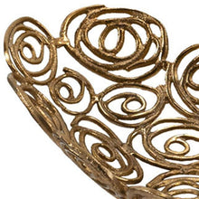 Load image into Gallery viewer, Abstract Circles Oval Decorative Bowl (628128) - Gold