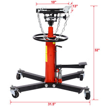 Load image into Gallery viewer, Hydraulic 2 Stage Transmission Jack, Swivel - Red