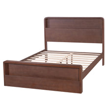 Load image into Gallery viewer, Bed Frame With Dual Open Storage Headboard And Footboard