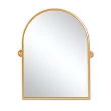 Load image into Gallery viewer, 36" Metal Arch Framed Accent Mirror - Gold