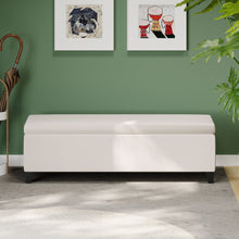 Load image into Gallery viewer, Storage Ottoman For Living Room, Bedroom - White