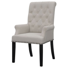 Load image into Gallery viewer, Norwich - Dining Arm Chair With Button Tufting And Rolled Top