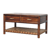 Load image into Gallery viewer, Regency - Woven Console Table With 2 Drawers - Brown