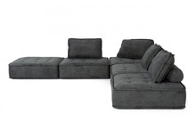 Load image into Gallery viewer, Modern Floor Pillow Modular Sectional Sofa - Charcoal