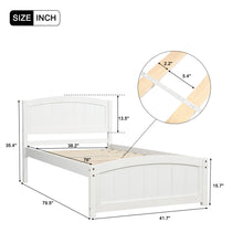 Load image into Gallery viewer, Platform Bed & Headboard, Footboard And Wood Slat Support