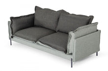 Load image into Gallery viewer, Modern Two Tone Sofa With Reversible Cushions - Gray