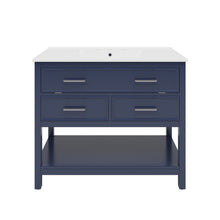 Load image into Gallery viewer, Bathroom Vanity With Ceramic Sink, Tip Out Tray & 2 Full Extension Drawers