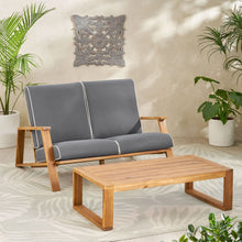 Load image into Gallery viewer, Paloma - Contemporary Loveseat And Coffee Table Set With Weather Resistant Cushions