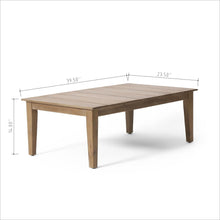 Load image into Gallery viewer, Outdoor Coffee Table With Slat Panel Top - Light Brown