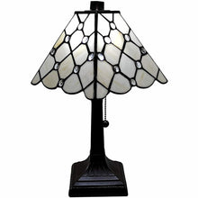 Load image into Gallery viewer, Metal Candlestick Table Lamp With White Empire Shade - Dark Brown
