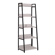 Load image into Gallery viewer, Five Tier Ladder Bookcase (486298) - Natural / Black