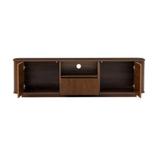 Load image into Gallery viewer, 70" TV Stand With Ample Storage, Curved Corners - Dark Brown
