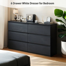 Load image into Gallery viewer, 6 Drawer Dresser With Spacious Countertop And Concealed Handles