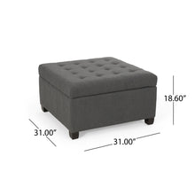 Load image into Gallery viewer, Isabella - Contemporary Ottoman With Storage