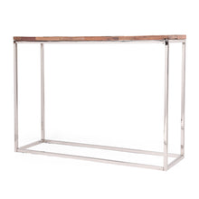 Load image into Gallery viewer, Console Table - Brown / Silver