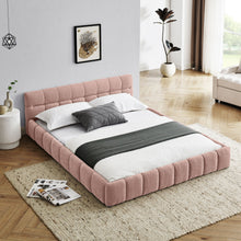 Load image into Gallery viewer, Modern Platform Bed Frame With Thick Fabric