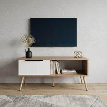 Load image into Gallery viewer, Wood Fireplace Entertainment Center (725191) - Beige